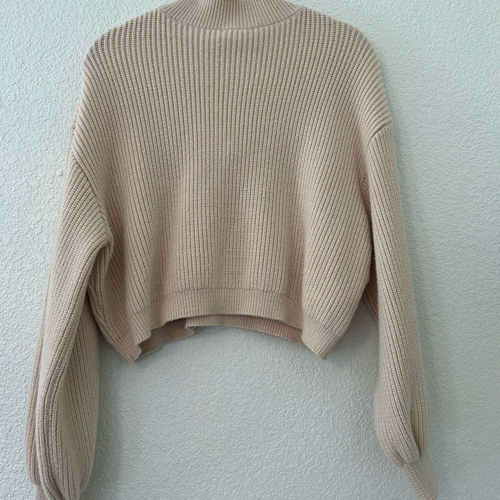 Mango Beige Utility Jacket with Ribbed Texture - Picture 2 of 3